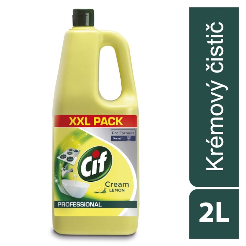 Cif Pro Formula Cream Lemon 6x2L - Krémový čisticí prostředek na tvrdé povrchy